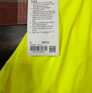Lululemon Neon Yellow Skirt.